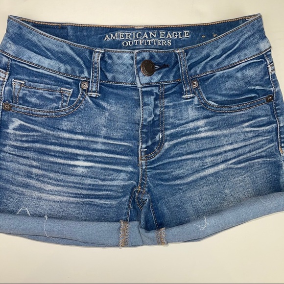 American Eagle Outfitter Midi Stretch Short 0 - Picture 2 of 15